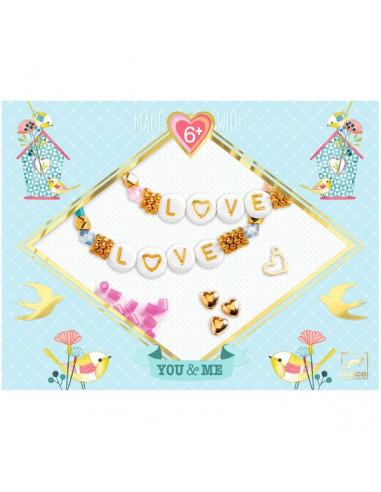 Bijoux duo bracelets Lettres You & Me...