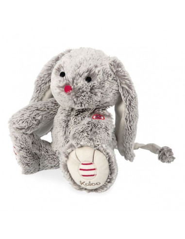 Peluche musicale Léo le lapin - Rouge... Peluche musicale Léo le lapin - Rouge...