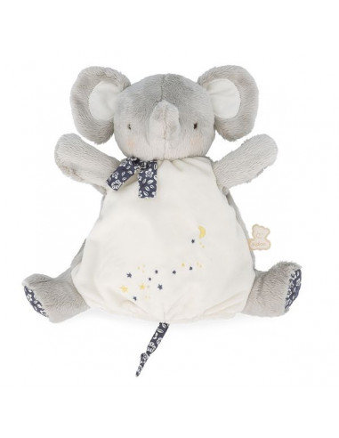 Doudou Marionnette Petit Eléphant -...