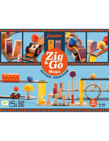 Zig & Go junior Magic 42 pièces - Djeco Zig & Go junior Magic 42 pièces - Djeco
