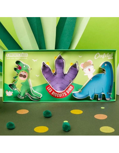 Scrapcooking - Coffret Dino 4 pcs - Les Secrets du Chef