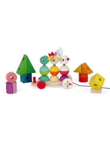 Train géant multicolore zigolos - Janod Train géant multicolore zigolos - Janod