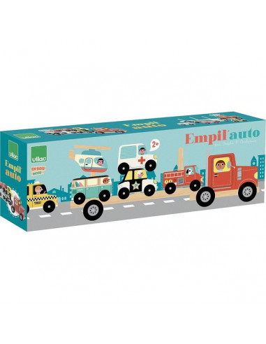 Empilauto bois 6 véhicules - Vilac Empilauto bois 6 véhicules - Vilac