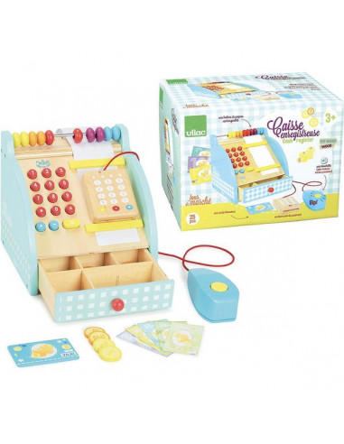 Caisse enregistreuse en bois - Vilac Caisse enregistreuse en bois - Vilac