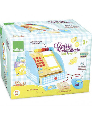 Caisse enregistreuse en bois - Vilac Caisse enregistreuse en bois - Vilac