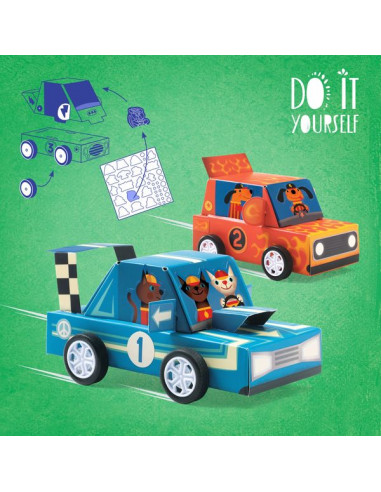 3 voitures de course à créer - Do it... 3 voitures de course à créer - Do it...