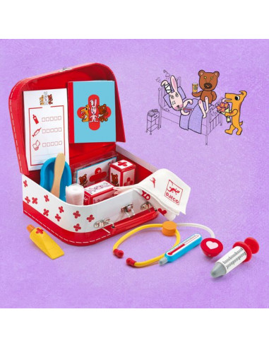 Valise de docteur Bobodoudou - Djeco Valise de docteur Bobodoudou - Djeco