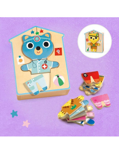 Puzzles dressup mix - Djeco Puzzles dressup mix - Djeco