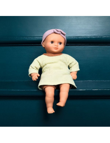 Poupée Baby Pistache Pomea - Djeco Poupée Baby Pistache Pomea - Djeco