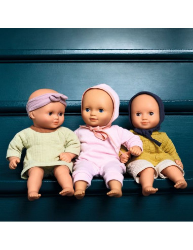 Poupée Baby Lilas Rose Pomea - Djeco Poupée Baby Lilas Rose Pomea - Djeco