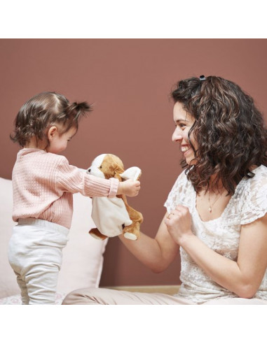 Doudou marionnette Chien Tiramisu -... Doudou marionnette Chien Tiramisu -...