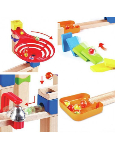 Circuit de billes Rallye Domino - Hape Circuit de billes Rallye Domino - Hape