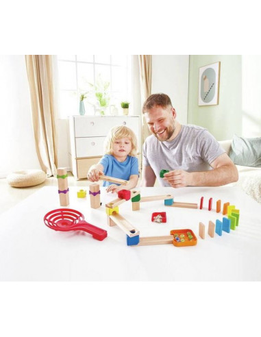 Circuit de billes Rallye Domino - Hape Circuit de billes Rallye Domino - Hape