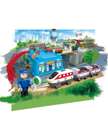 Circuit de train Grande métropole - Hape Circuit de train Grande métropole - Hape