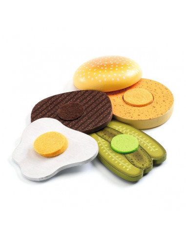 Kelly & Johnny dinette burgers - Djeco Kelly & Johnny dinette burgers - Djeco