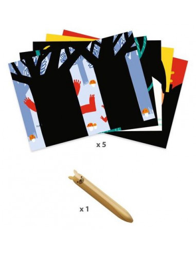 Cartes à gratter Animaux à découvrir... Cartes à gratter Animaux à découvrir...