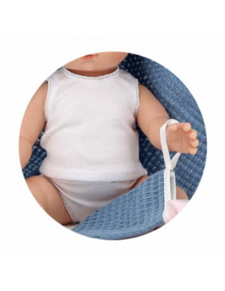 Poupon 36 cm et cape de bain Petit Câlin - Petitcollin