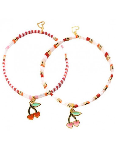 Bijoux duo bracelets Tila et Cerises... Bijoux duo bracelets Tila et Cerises...