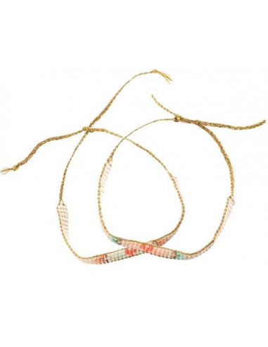 Bijoux duo bracelets Miyuki et Coeurs... Bijoux duo bracelets Miyuki et Coeurs...