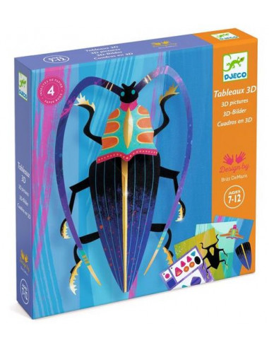 Tableaux 3D Paper bugs - Djeco