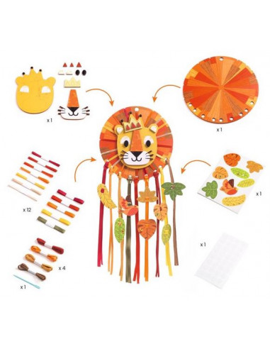 Attrape-rêve à créer Petit lion - Do... Attrape-rêve à créer Petit lion - Do...