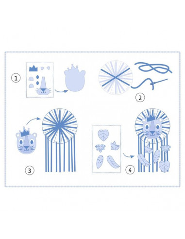 Attrape-rêve à créer Petit lion - Do... Attrape-rêve à créer Petit lion - Do...