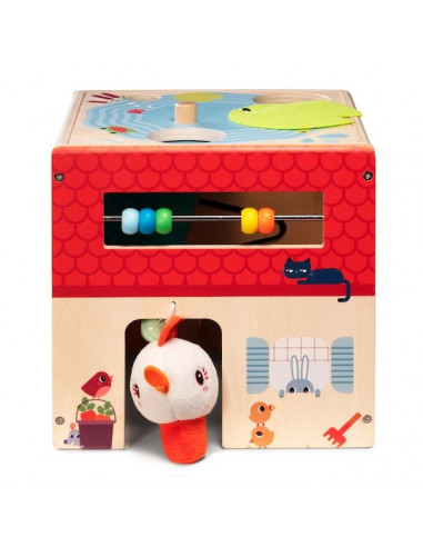 Jouet Bebe 1 an Cube d'Activité Bébé Jeux Montessori, Jouet en Bois  Xylophone Jouets d'Activité et de Cadeau 1 2 3 Ans Fille Garcon