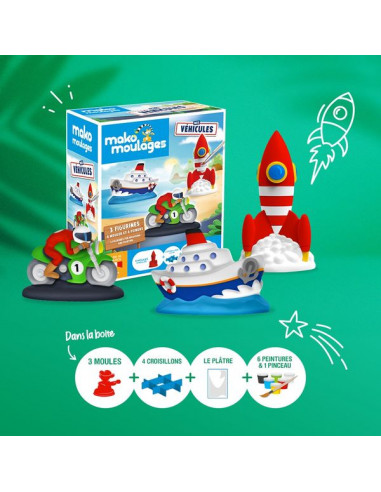 Coffret 3 moules mes véhicules - Mako... Coffret 3 moules mes véhicules - Mako...