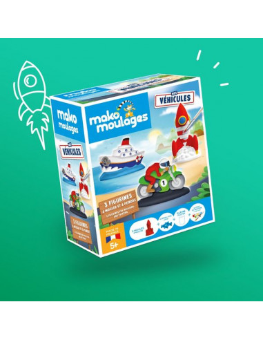 Coffret 3 moules mes véhicules - Mako... Coffret 3 moules mes véhicules - Mako...