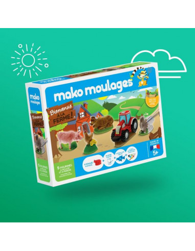 Coffret 5 moules Bienvenue à la ferme... Coffret 5 moules Bienvenue à la ferme...