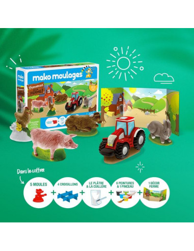 Coffret 5 moules Bienvenue à la ferme... Coffret 5 moules Bienvenue à la ferme...