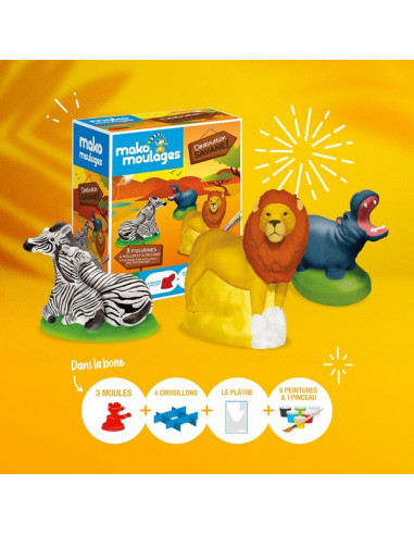 Coffret 3 moules destination savane -... Coffret 3 moules destination savane -...