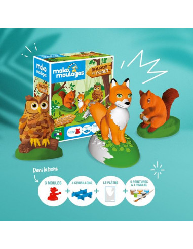 Coffret 3 moules Balade en forêt -... Coffret 3 moules Balade en forêt -...