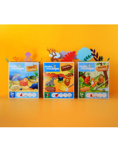 Coffret 3 moules Balade en forêt -... Coffret 3 moules Balade en forêt -...