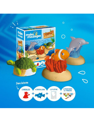 Coffret 3 moules Cap sur la mer -... Coffret 3 moules Cap sur la mer -...