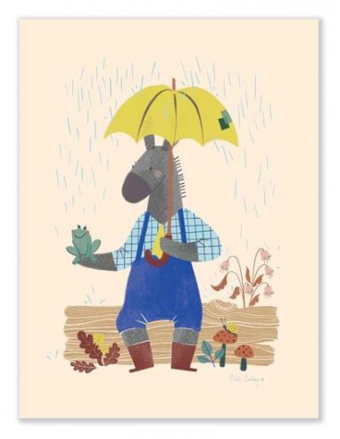 Affiche Anatole sous la pluie Pomme...
