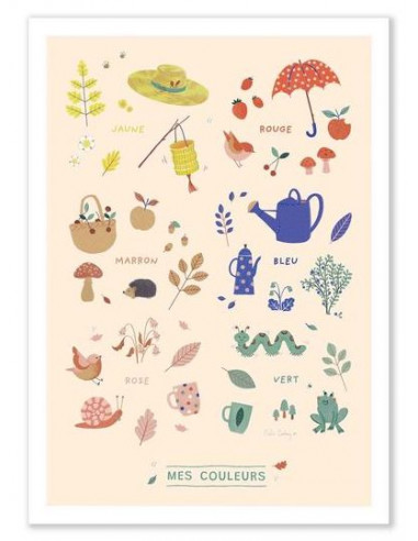 Affiche Mon imagier des couleurs...