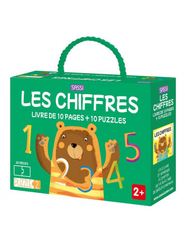 Coffret livre et puzzle les chiffres...