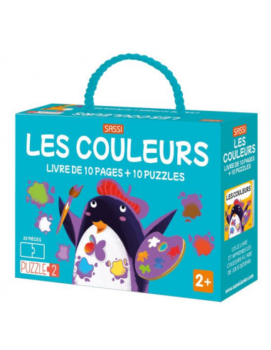 Coffret livre et puzzle Les couleurs...