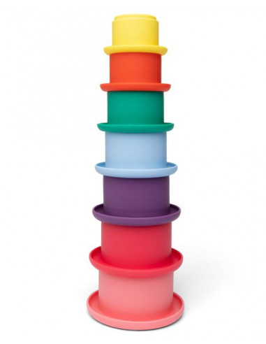Gobelets à empiler arc-en-ciel -...