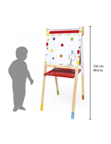 Tableau Splash 4 pieds réglables - Janod Tableau Splash 4 pieds réglables - Janod