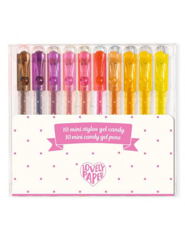 10 mini stylos gel candy - Djeco