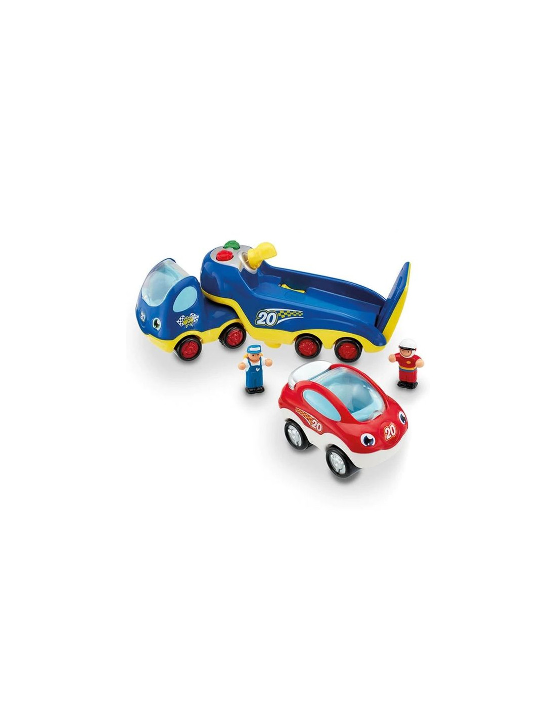 Jouet Rampe de Voiture en Bois, Piste de Course en Bois avec 6 Mini  Voitures, Circuit Rampe Voiture Educatif Jouet pour Enfant Garçons Filles  Cadeaux