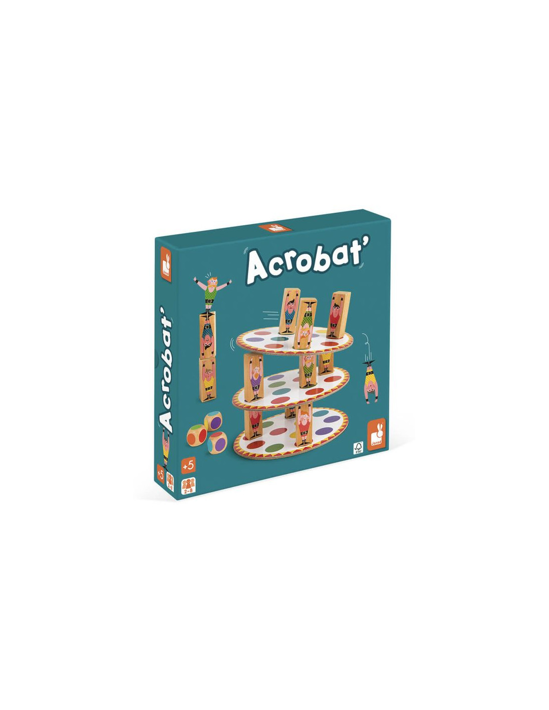 Janod - Acrobat' - Jeu d'adresse et de Stratégie - Jeux de Société