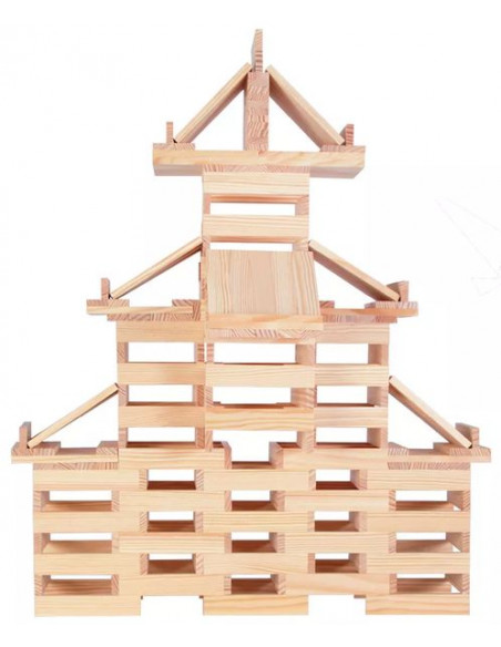 Kapla jeu de construction en bois en Baril de 200 planchettes