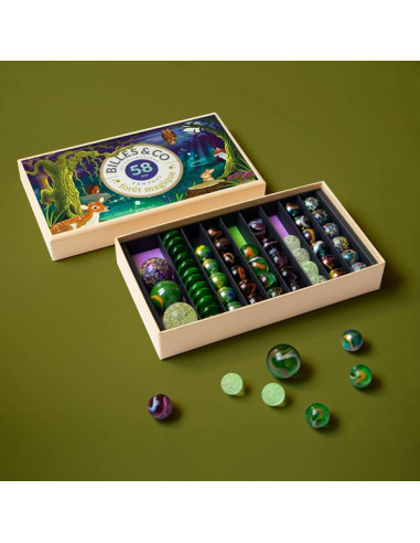 Coffret de 58 billes Foret Magique -... Coffret de 58 billes Foret Magique -...