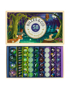 Coffret de 58 billes Foret...