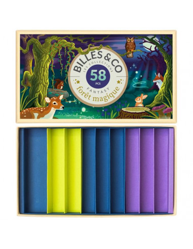 Coffret de 58 billes Foret Magique -... Coffret de 58 billes Foret Magique -...