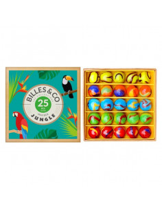 Coffret de 25 billes Jungle...