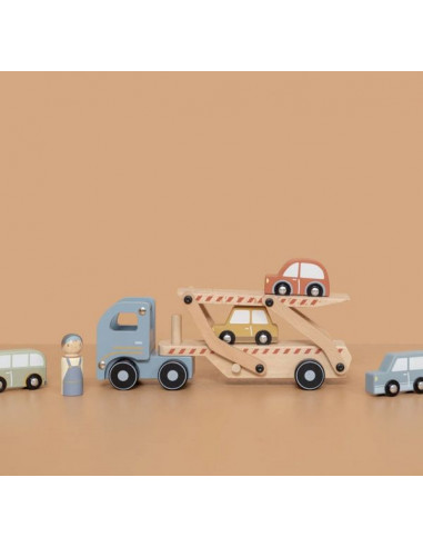 Camion transporteur en bois - Little... Camion transporteur en bois - Little...